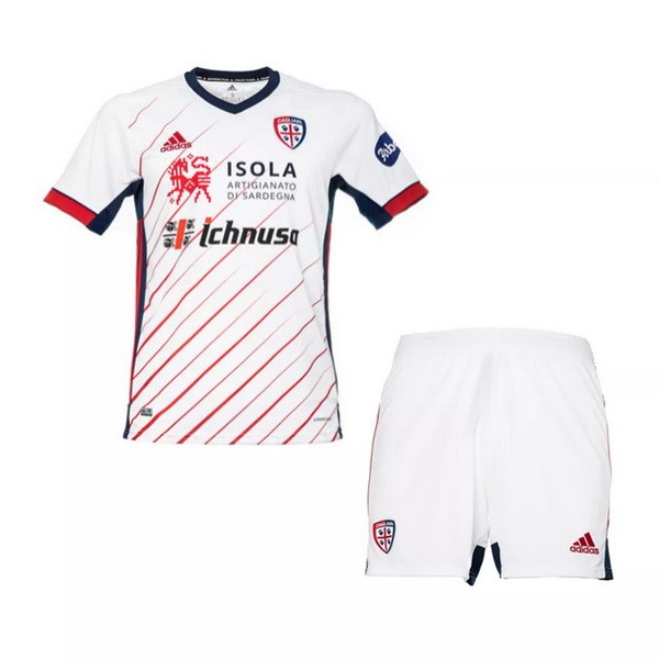 Camiseta Cagliari Calcio 2ª Niños 2020-2021 Blanco